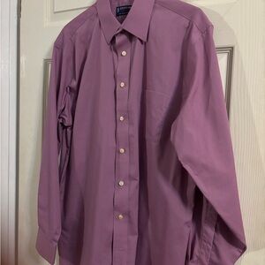 Stafford Men's Dress Shirt in Deep Purple